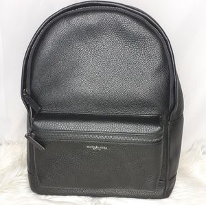 Michael Kors Bryant Backpack Pebbled Leather Black